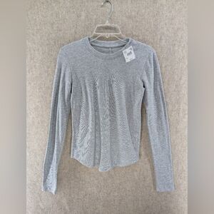 American Eagle Outfitters Heather Gray Long Sleeve Tee, Women's Medium NWT